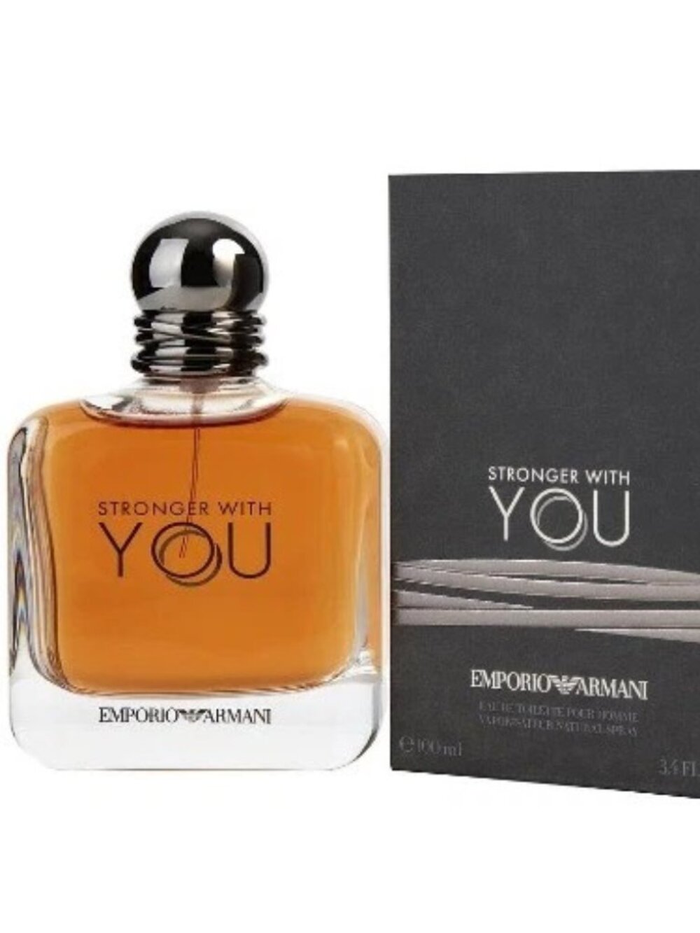 Emporio Armani Stronger With You Eau De Toilette Spray, Cologne for Men, 3.4 Oz
